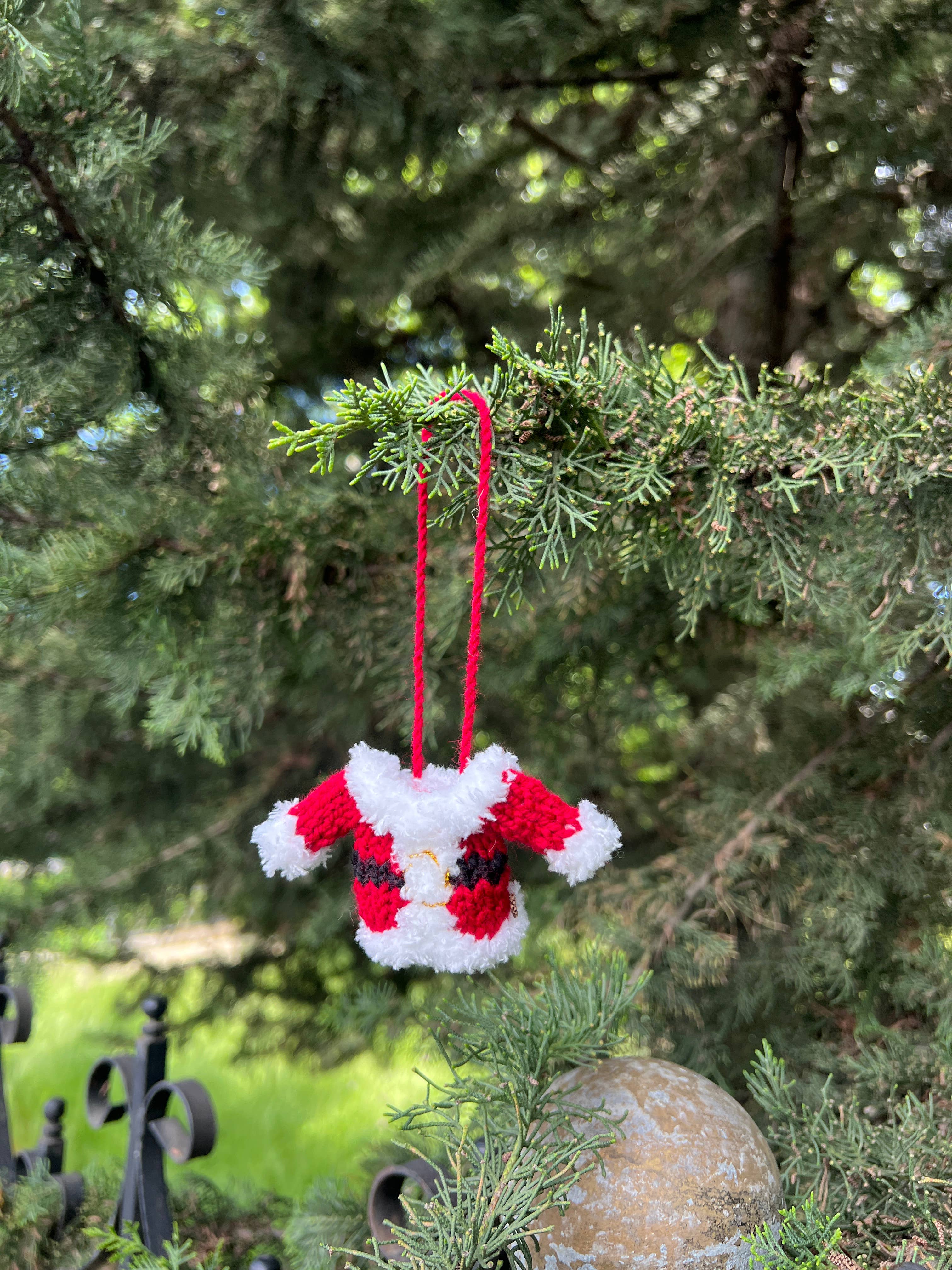 Santa Sweater Ornaments