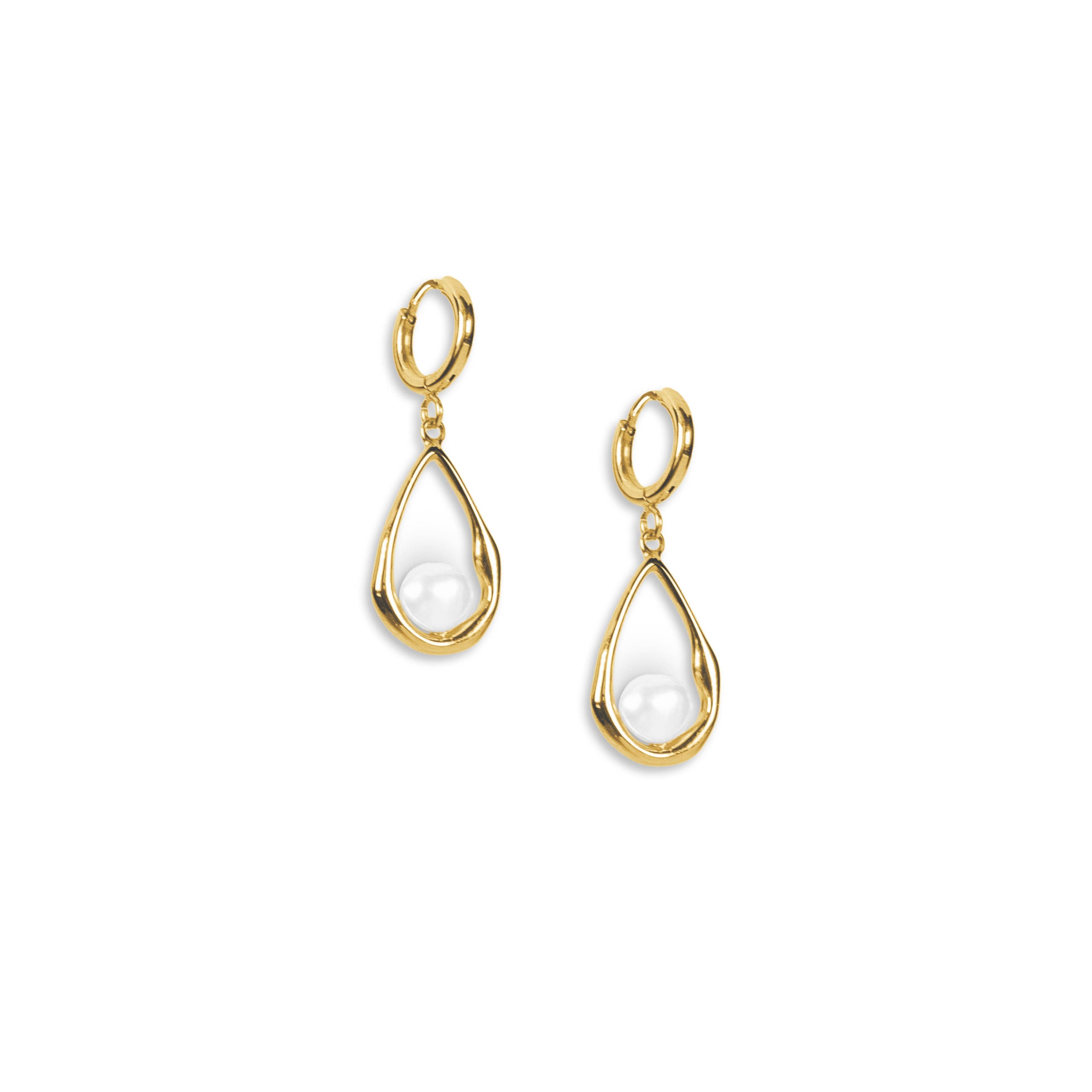 Milk and Honey Drop Earrings