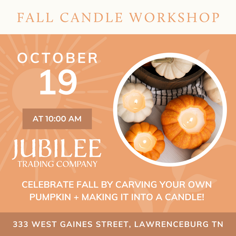 Fall Candle Workshop | Saturday, October 19 @ 10AM