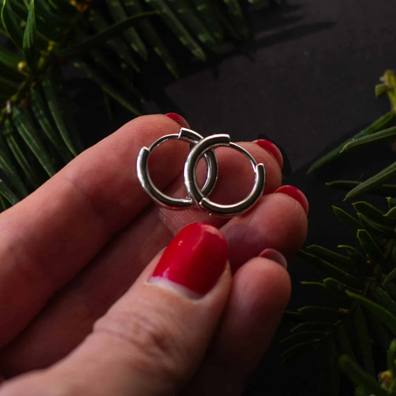 Everyday Silver Hoop Earrings