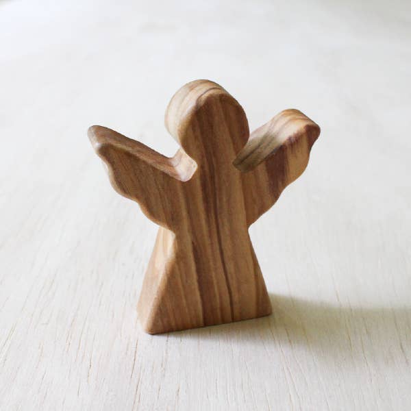 Standing Angels - Olive Wood