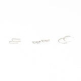 Indra Staple Earrings in Sterling Silver