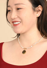 Beloved Pearl Necklace- 14K Gold Plated Freshwater Pearl Necklace