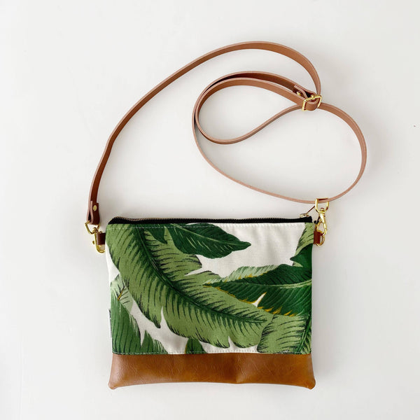 Banana leaf small crossbody bag