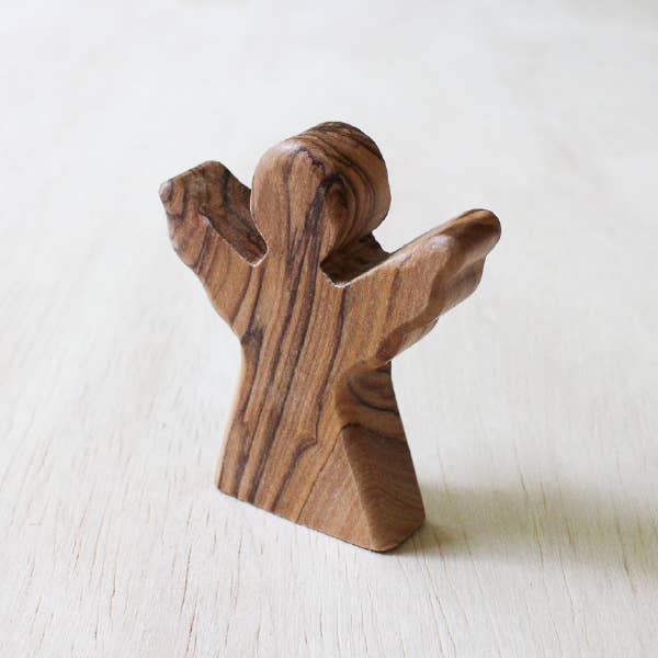 Standing Angels - Olive Wood