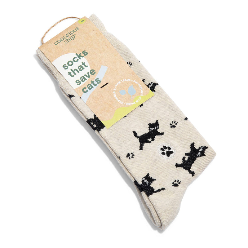 Beige Cats - Socks that Save Cats