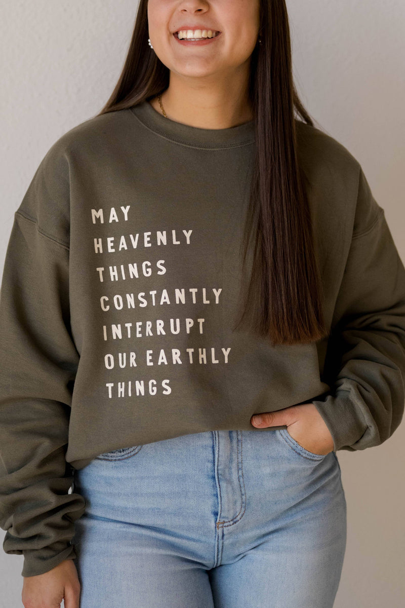 Heavenly Things Pullover | Christian Pullover