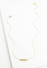 Walk Humbly Bar Necklace