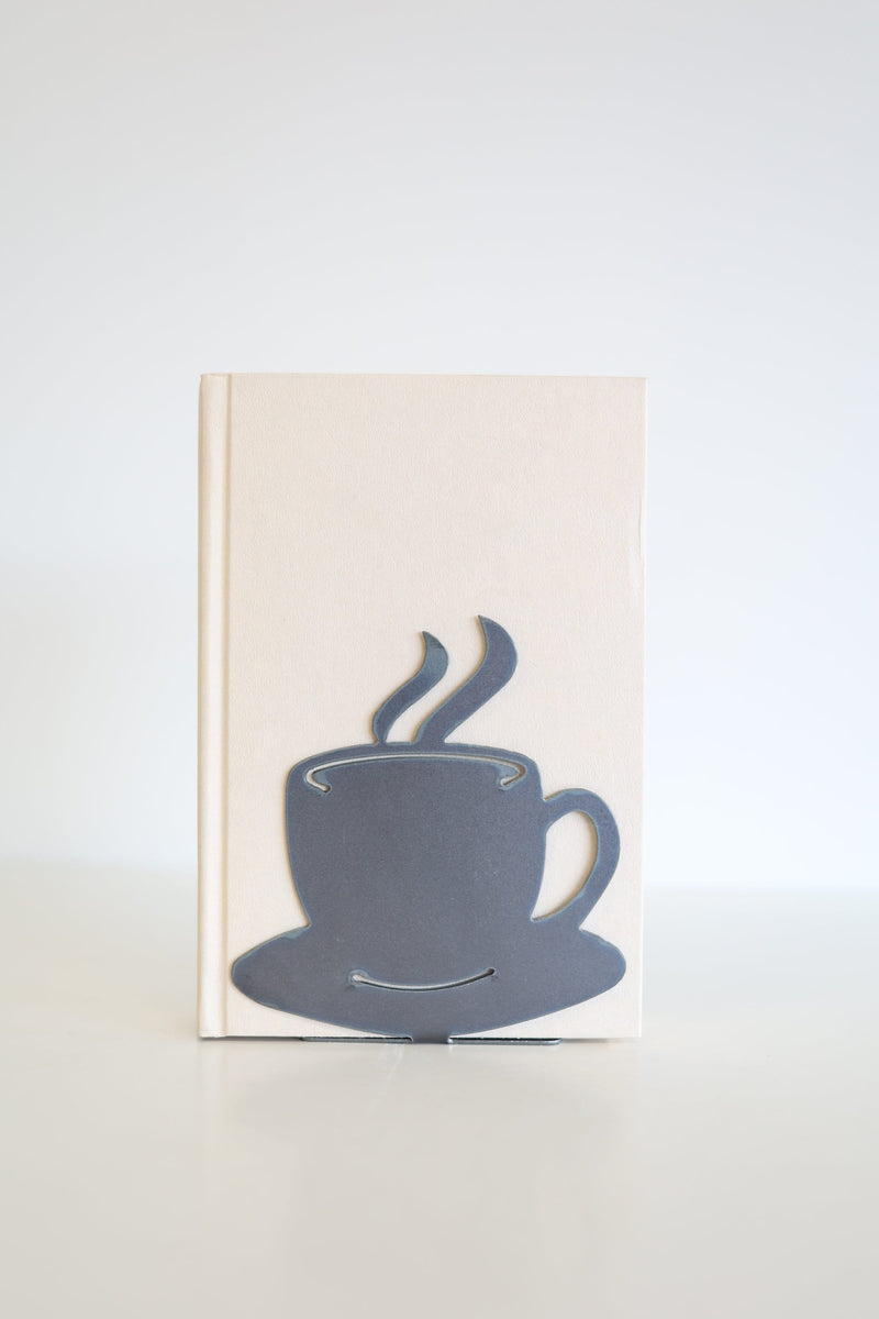 Coffee Bookend | coffee lover gift home decor coffee shop bookcase organization book shelf gift for him