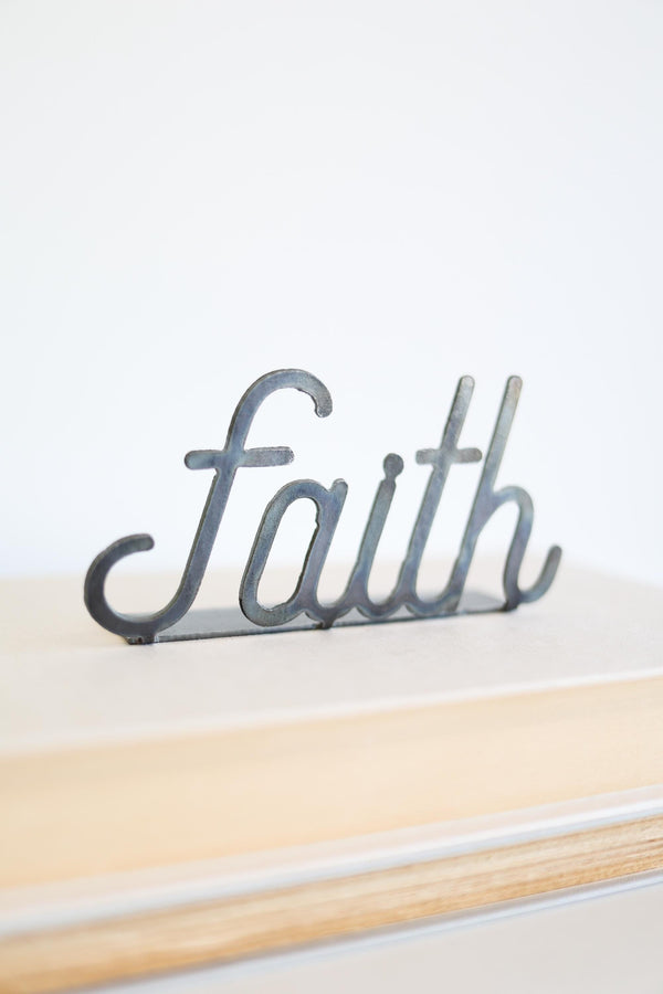 Faith Word Sign | inspiring word art faith sign encouragement gift inspirational decor housewarming gift farmhouse positive home