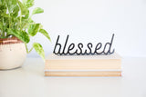 Blessed Word Sign | inspiring word art blessed sign encouragement gift inspirational decor housewarming gift farmhouse positive home