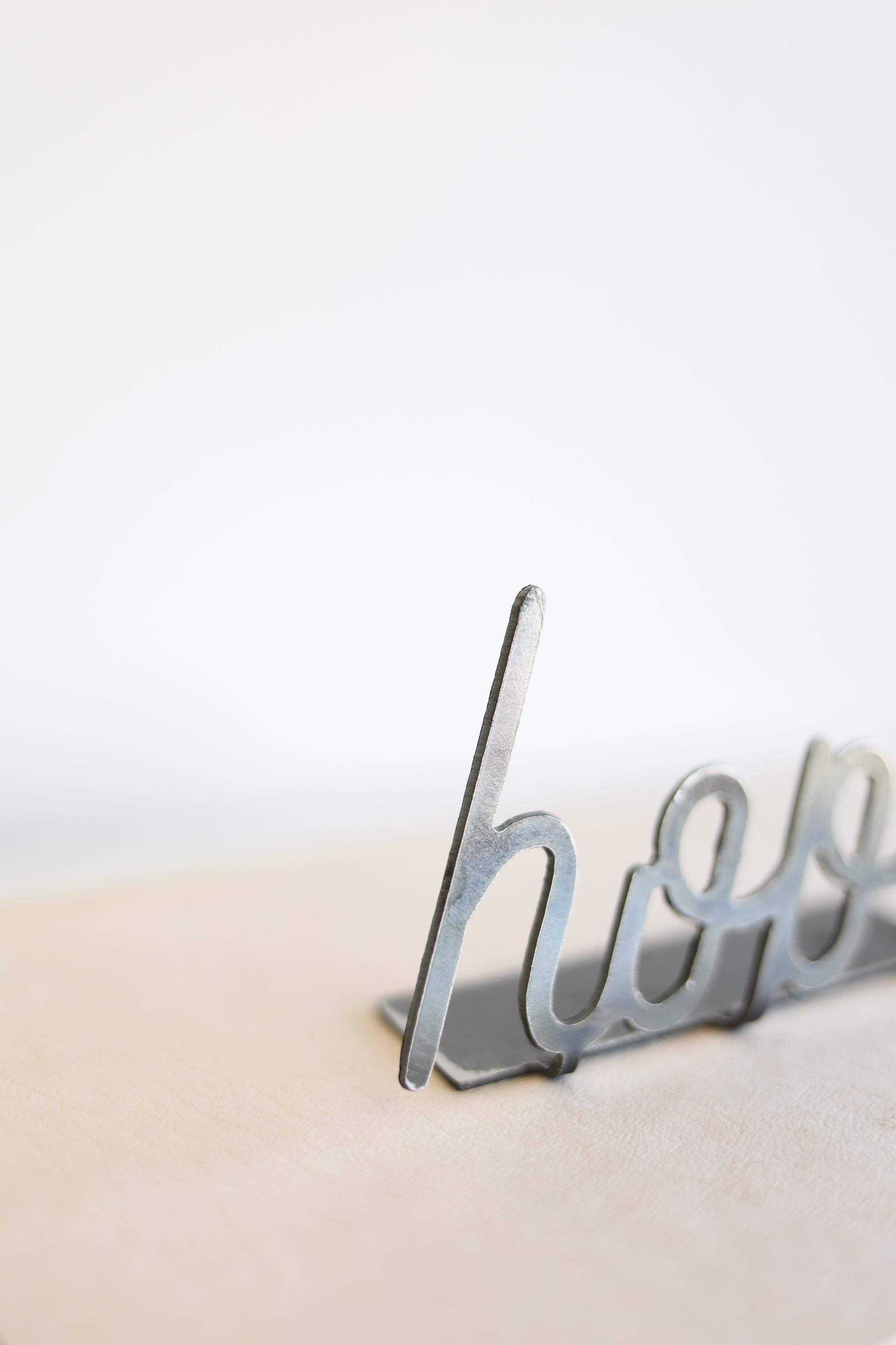 Hope Word Sign | inspiring word art hope sign encouragement gift inspirational decor housewarming gift farmhouse positive home