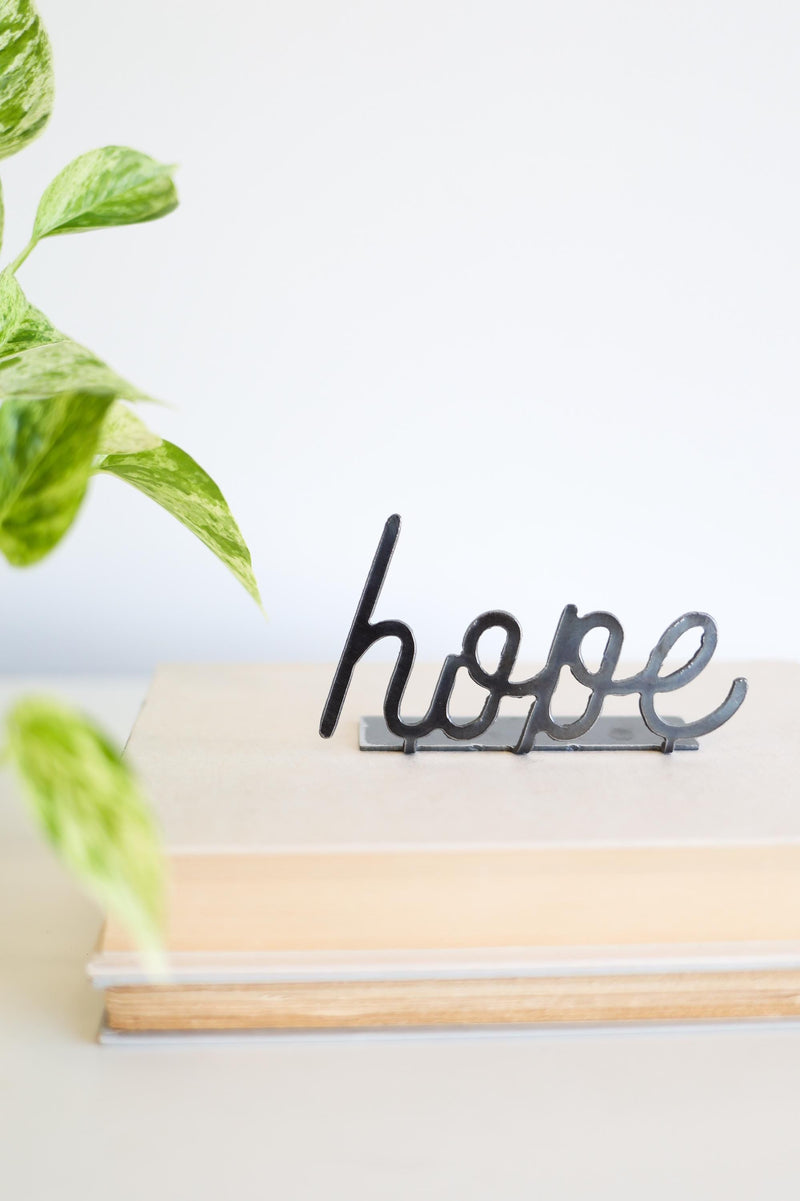 Hope Word Sign | inspiring word art hope sign encouragement gift inspirational decor housewarming gift farmhouse positive home