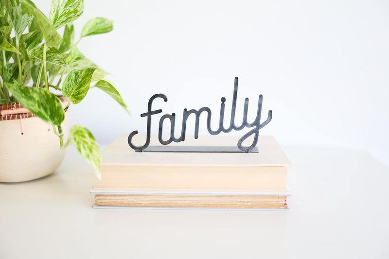 Family Word Sign | inspiring word art family sign encouragement gift inspirational decor housewarming gift farmhouse positive home