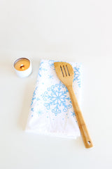 Snowflake Tea Towel | winter wonderland kitchen towel baking hand towel Christmas nostalgia hostess gift holiday towel