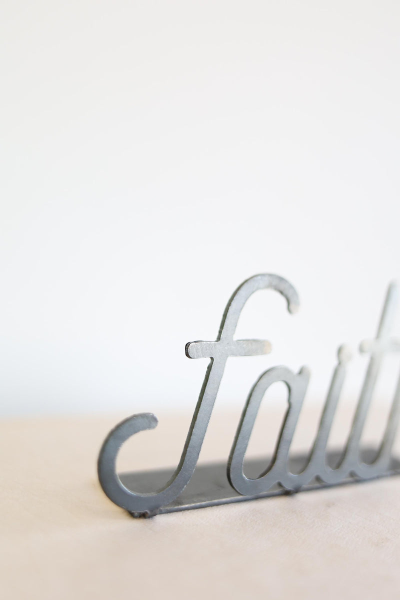 Faith Word Sign | inspiring word art faith sign encouragement gift inspirational decor housewarming gift farmhouse positive home