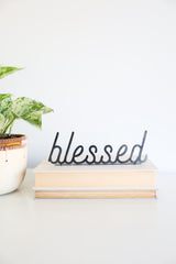 Blessed Word Sign | inspiring word art blessed sign encouragement gift inspirational decor housewarming gift farmhouse positive home