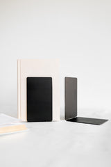 Black Metal Bookend | home office bookend simple bookshelf organizer reading nook farmhouse decor housewarming gift organized home