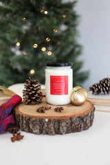 "Waking Up Christmas Morning" Hand-Poured Soy Candle - Warm Gingerbread