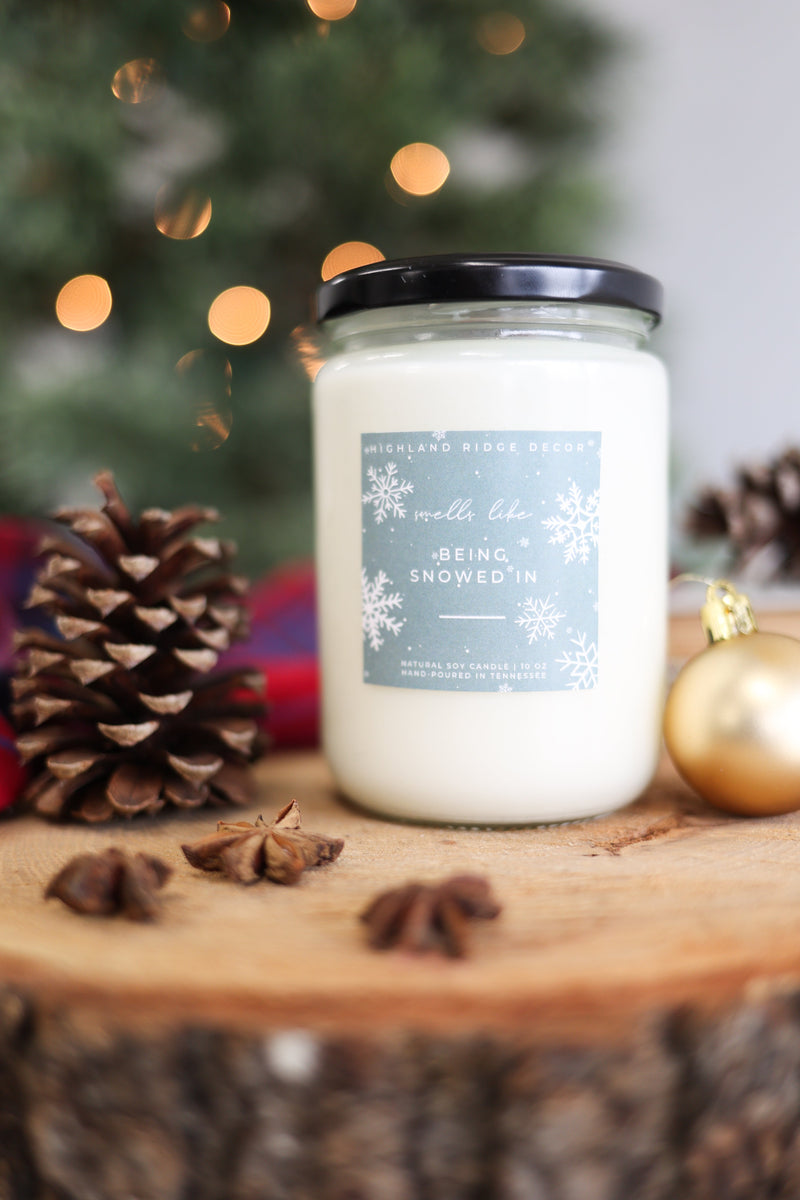 Hand-Poured Soy Candle - Maple Chai "Being Snowed In"