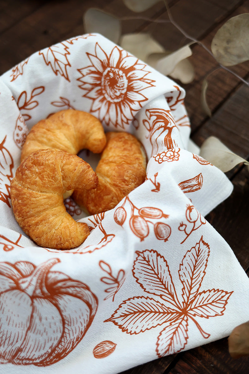 Autumn Woods Tea Towel