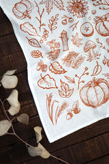 Autumn Woods Tea Towel