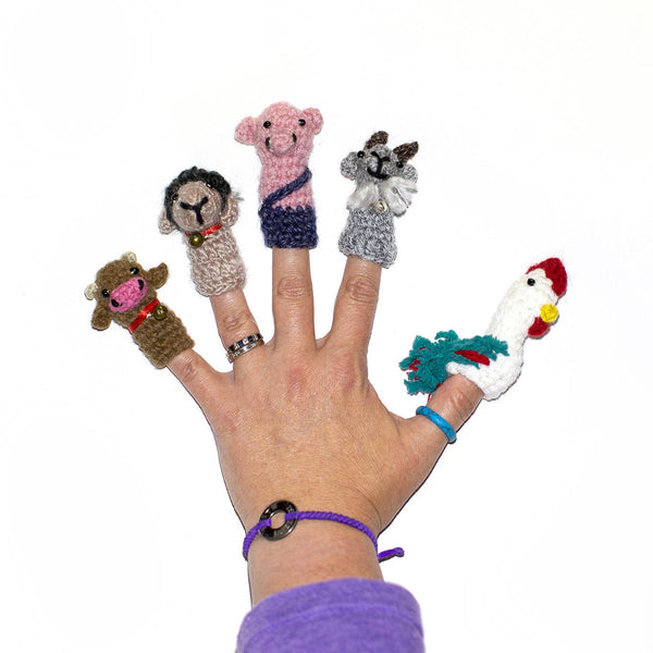 Farm Animal Finger Puppet Set