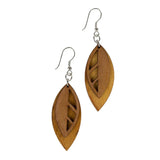 Falling Leaves Wood Earrings