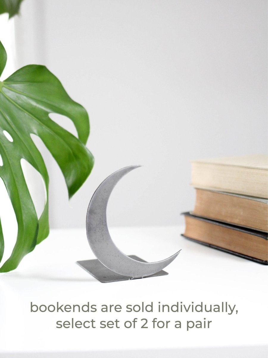 Crescent Moon Bookend - Highland Ridge Decor