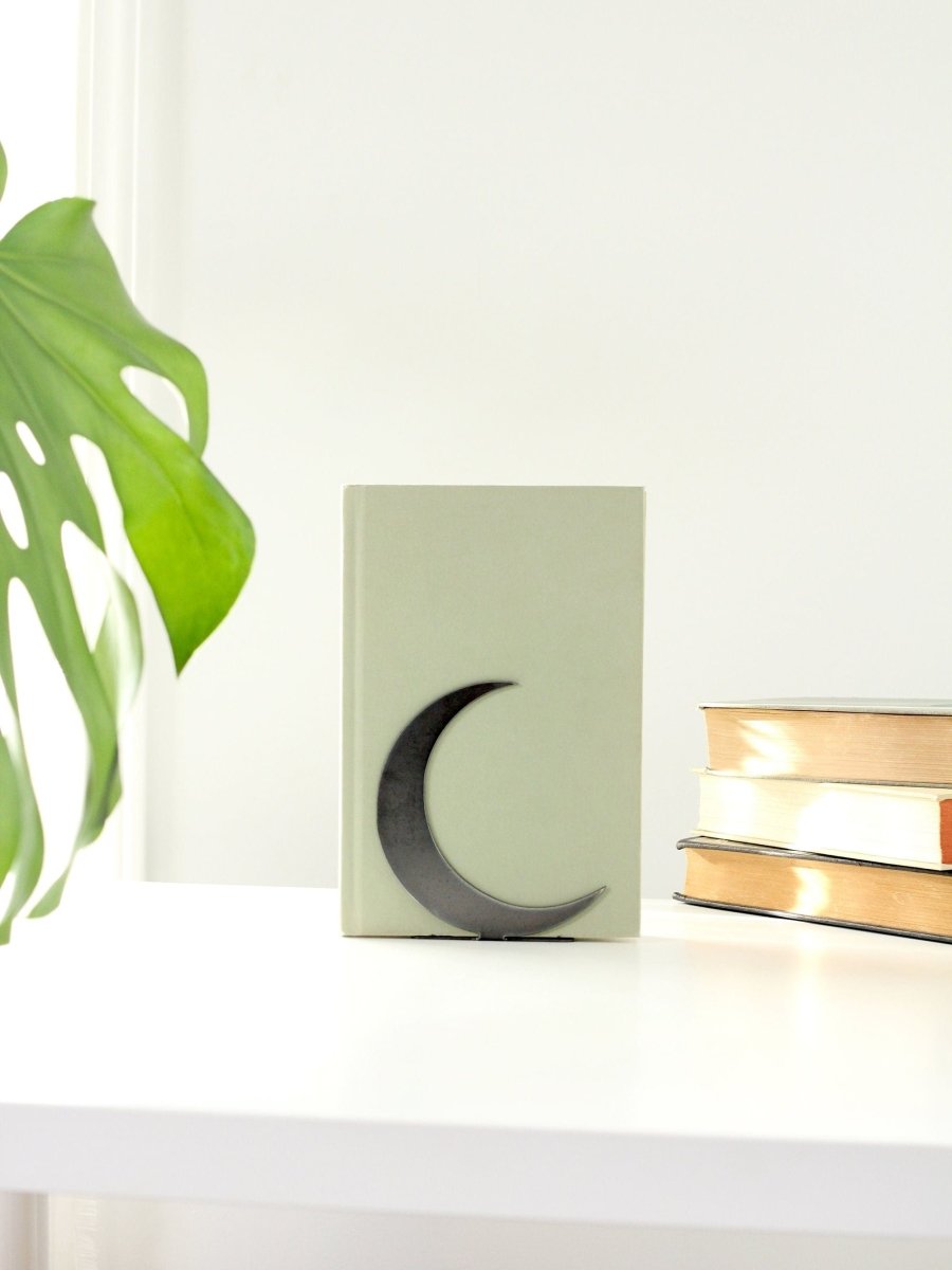Crescent Moon Bookend - Highland Ridge Decor