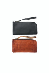 Leather Wristlet Clutch