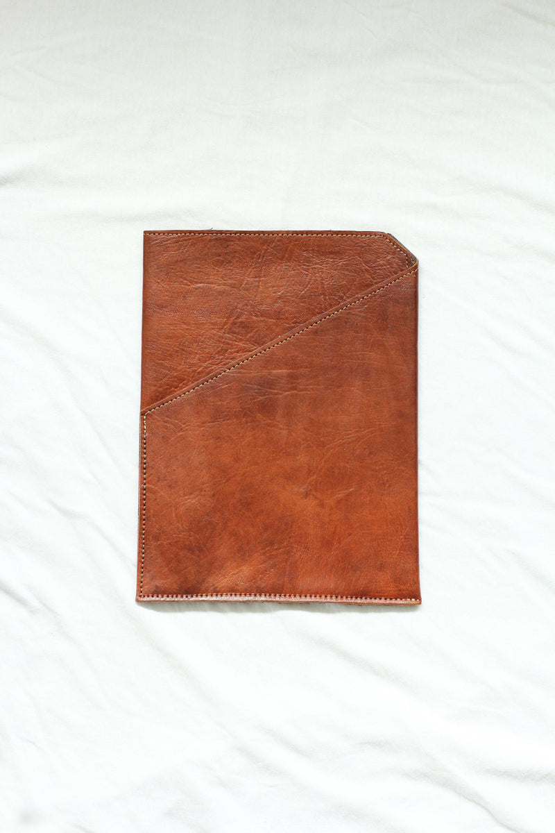 Leather Tablet Sleeve with Folder