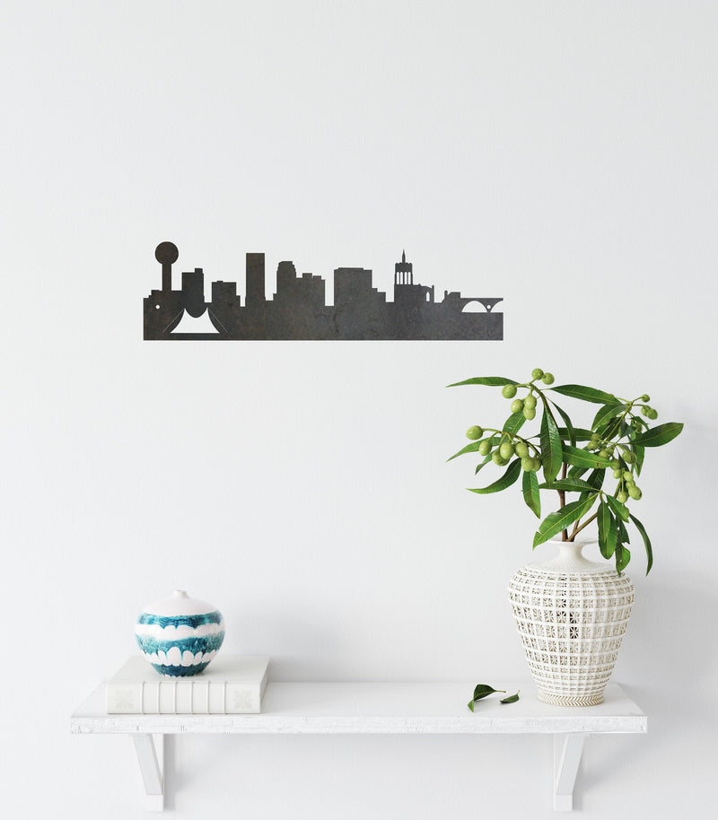 Knoxville Skyline Metal Art Small  |  Tennessee home decor gifts for him farmhouse wall art man cave decor gift state decor