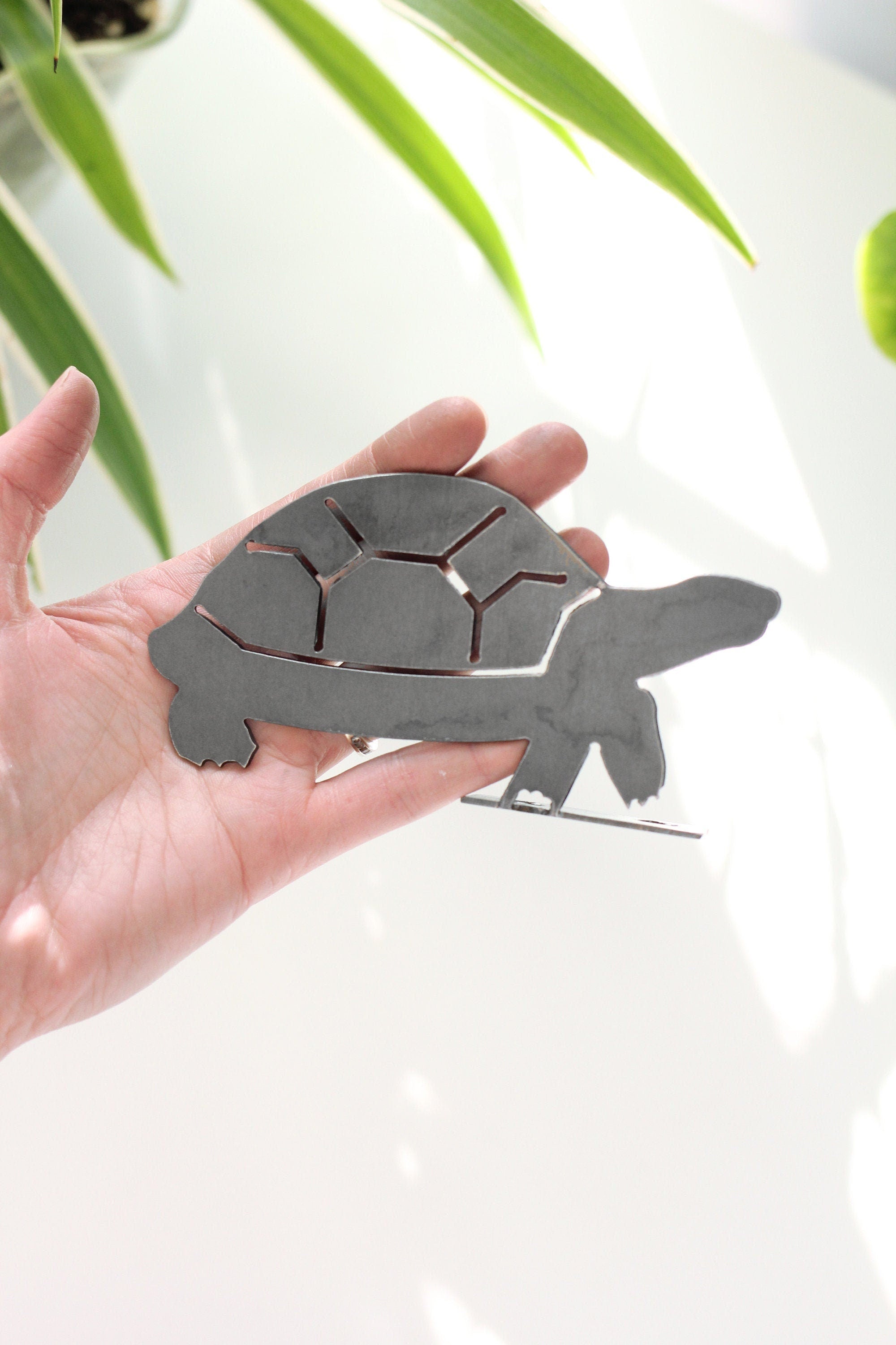 Turtle Statue |  garden decor rustic outdoor patio ornament lawn critter