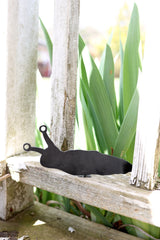 Slug Statue |  garden slug outdoor decor bird art rustic outdoor cottagecore home