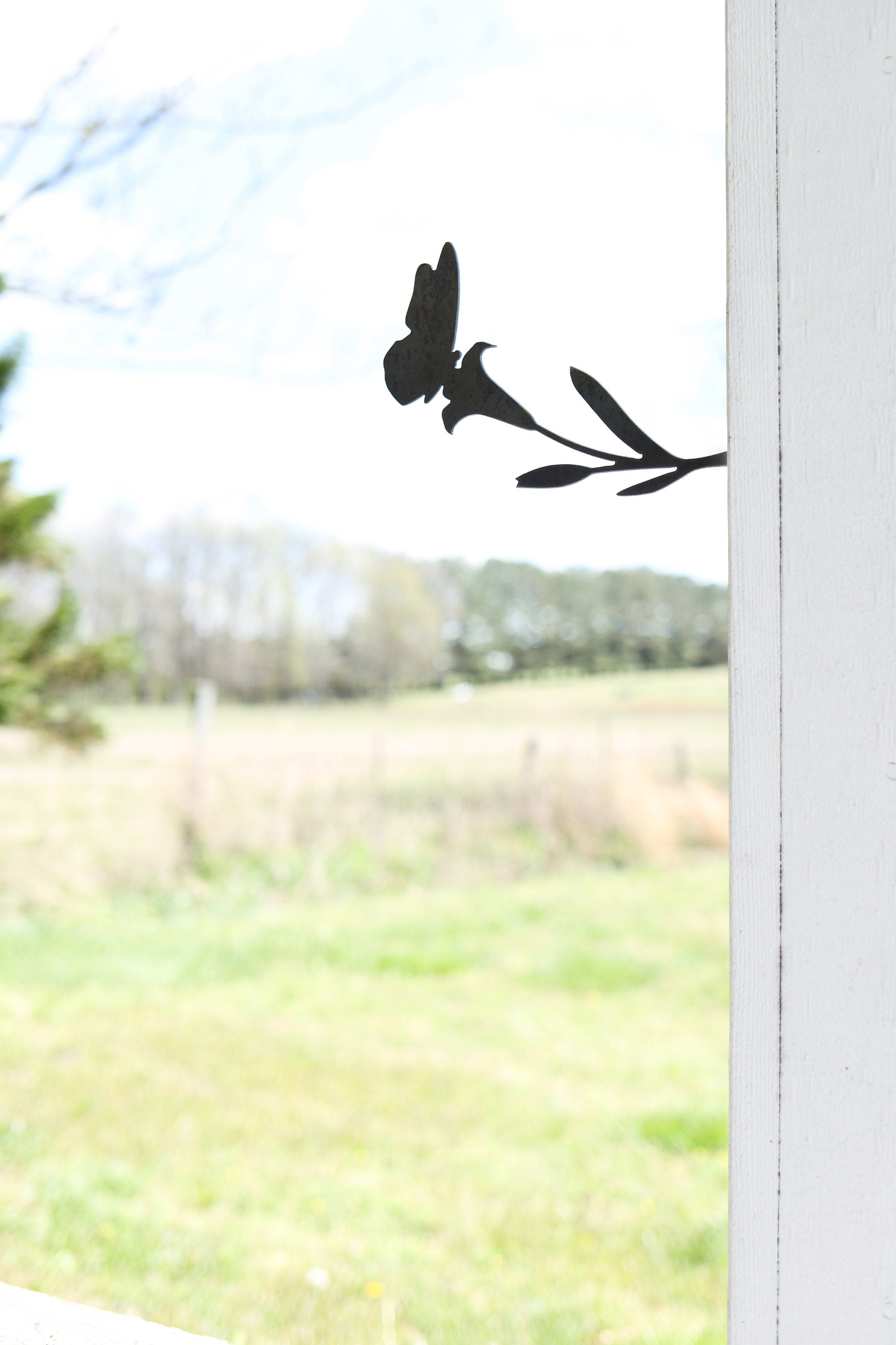 Butterfly Flower Statue Metal Art |  butterfly garden statue cottagecore mothers day garden gift grandmillennial spring garden inspiration