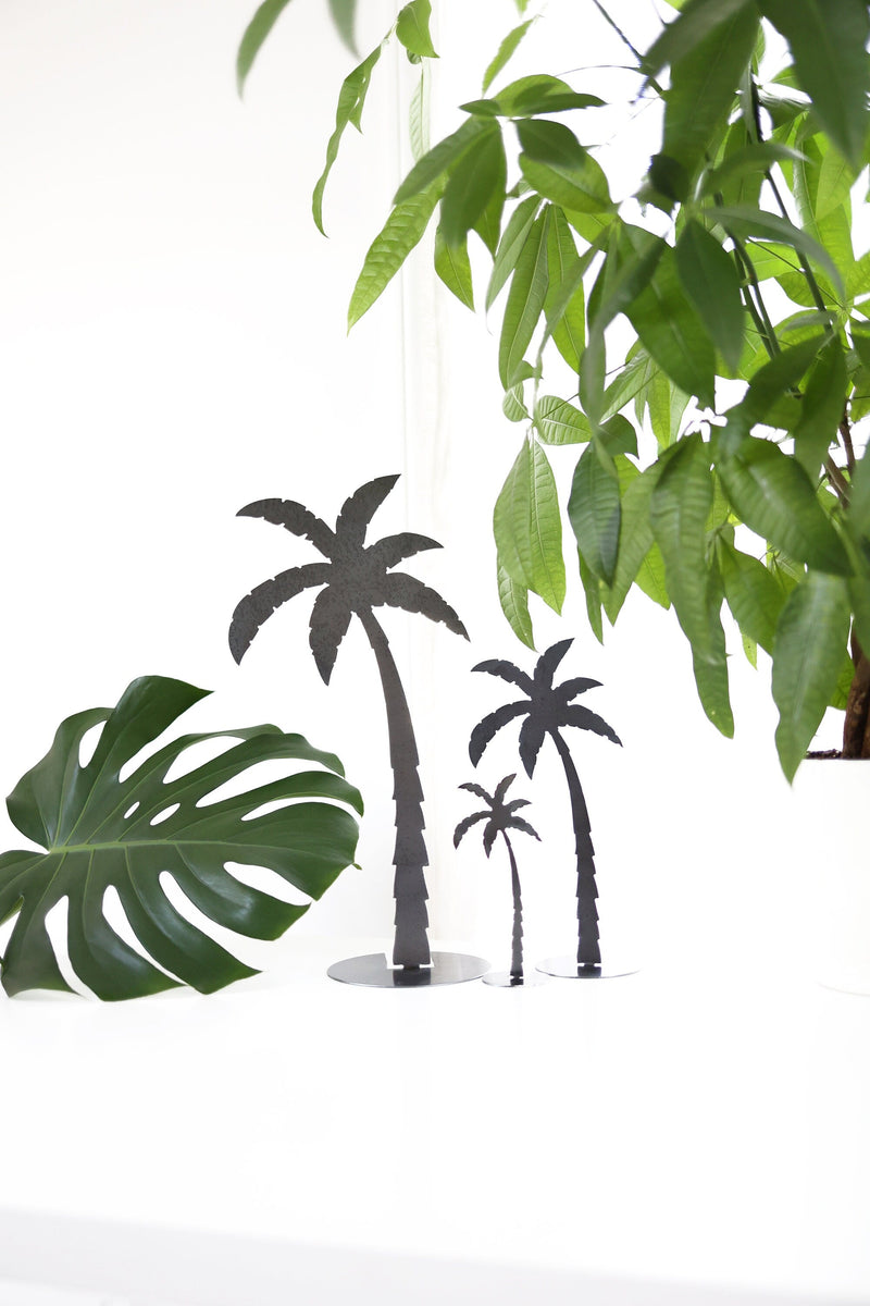 Metal Palm Tree Silhouette - Large  | beach decor coastal grandma island theme tropical art home decor