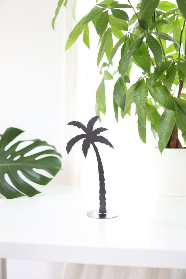 Metal Palm Tree Silhouette - Medium  | beach decor coastal grandma island theme tropical art home decor