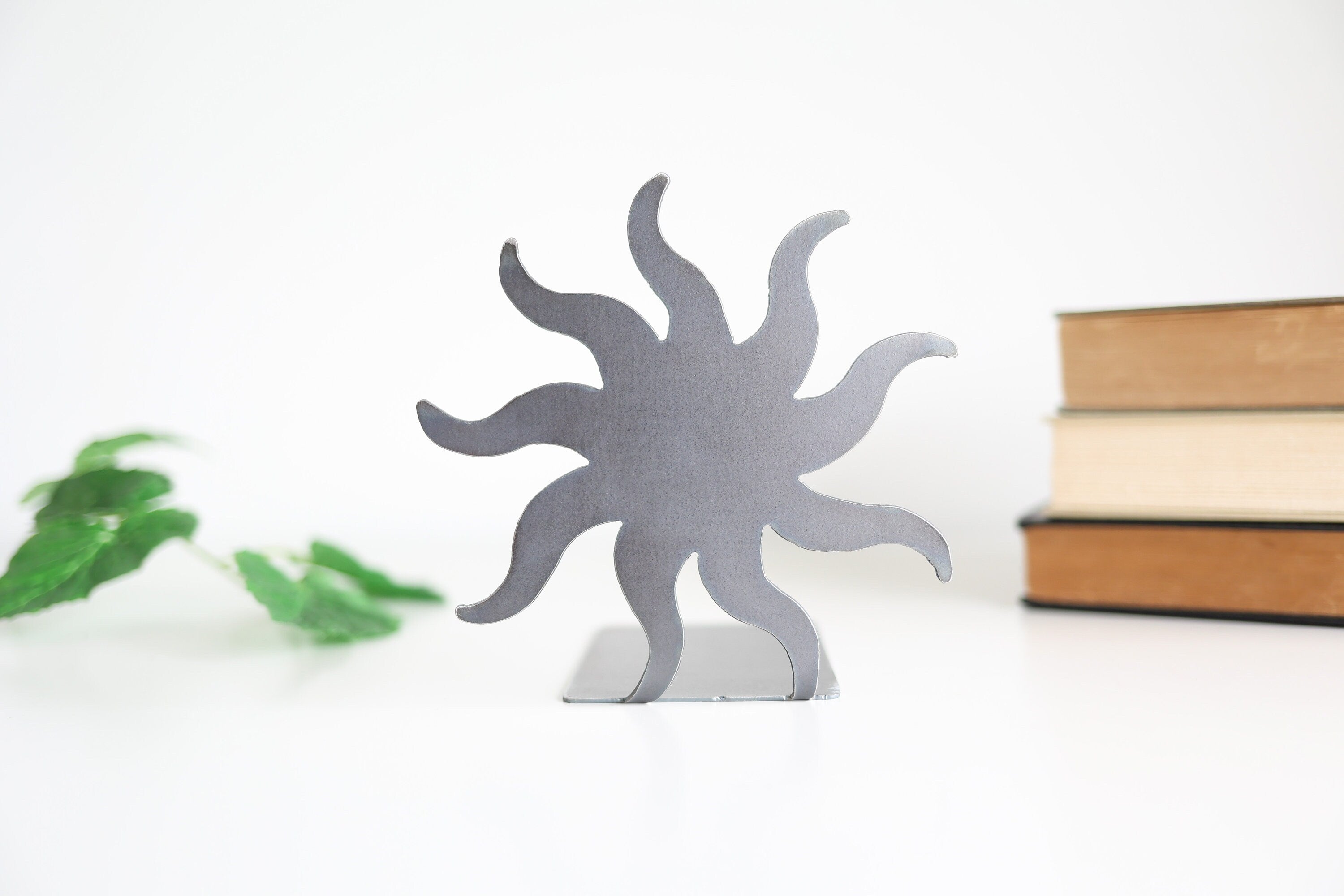 Sun Phase Bookend  |  sun bookend celestial decor bookcase organization home decor room design bookends for shelf