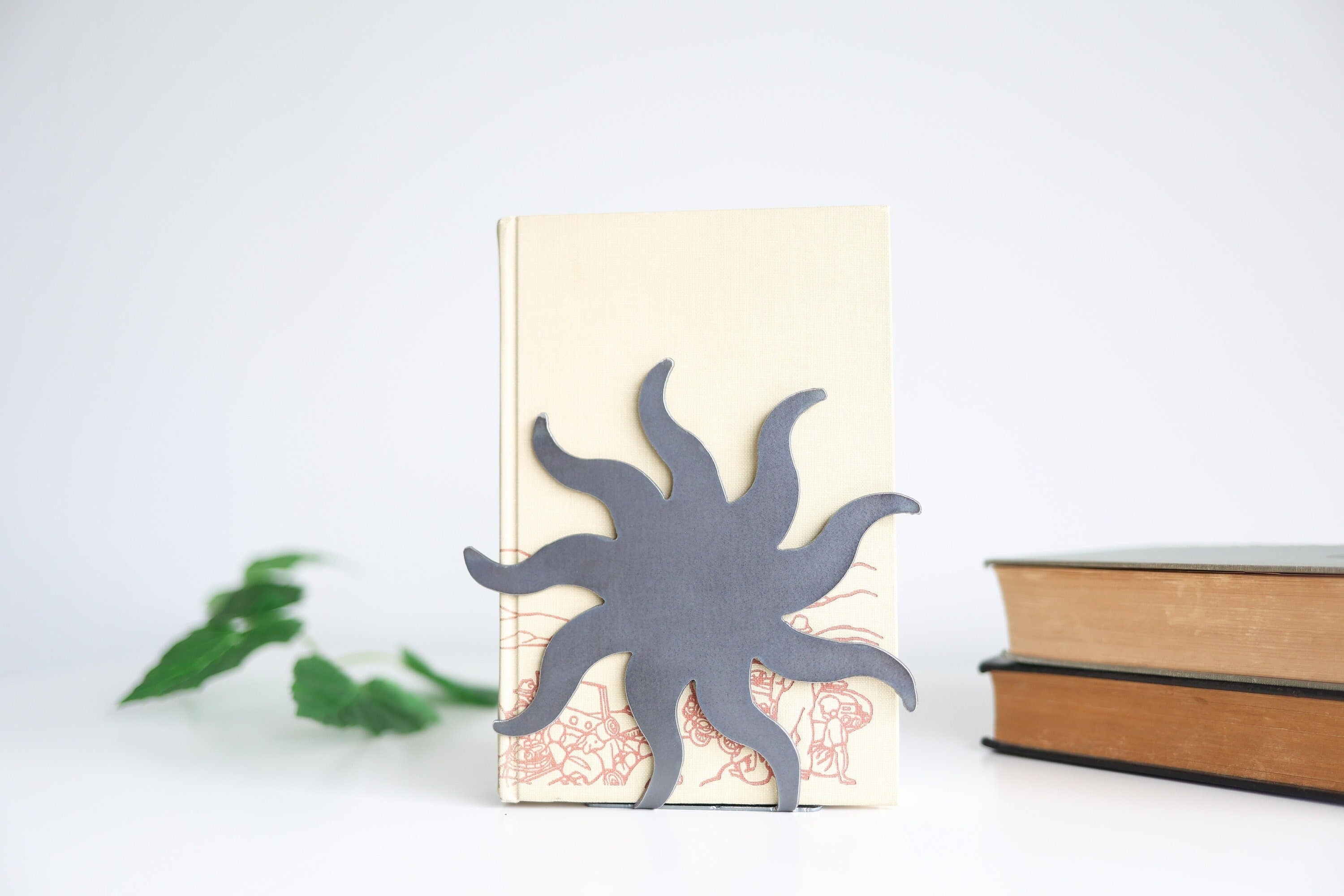 Sun Phase Bookend  |  sun bookend celestial decor bookcase organization home decor room design bookends for shelf
