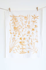 Wild Flower Array Tea Towel  |  cottagecore wildflower array mothers day flour sack tea towel floral dish towel cottage kitchen floral decor