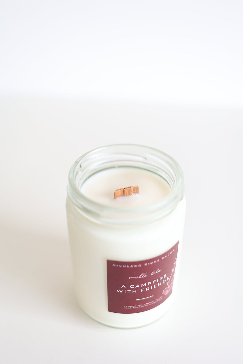 A &quot;A Campfire With Friends&quot; Candle