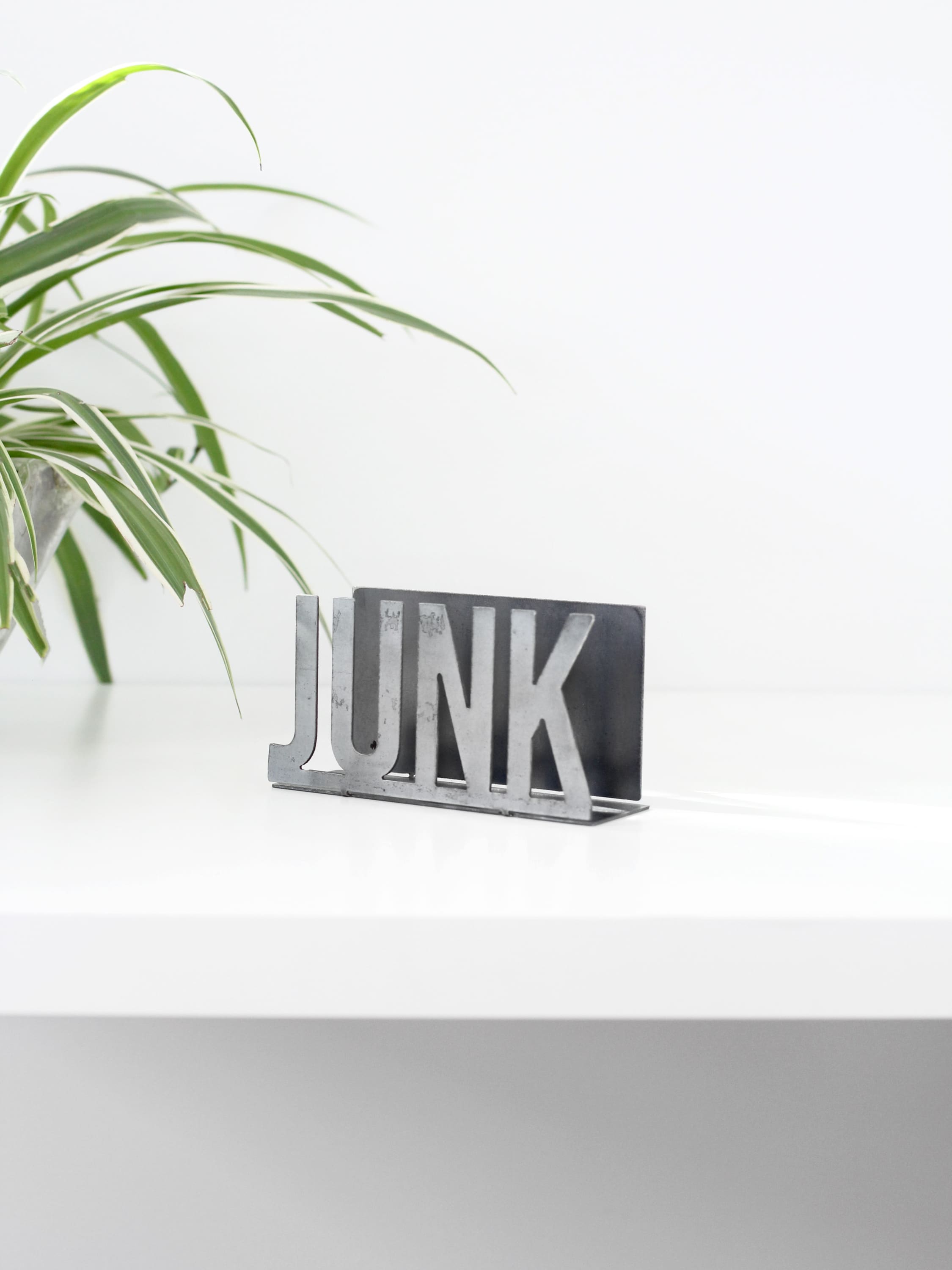 Junk Mail Modern Metal Mail Holder - Organization