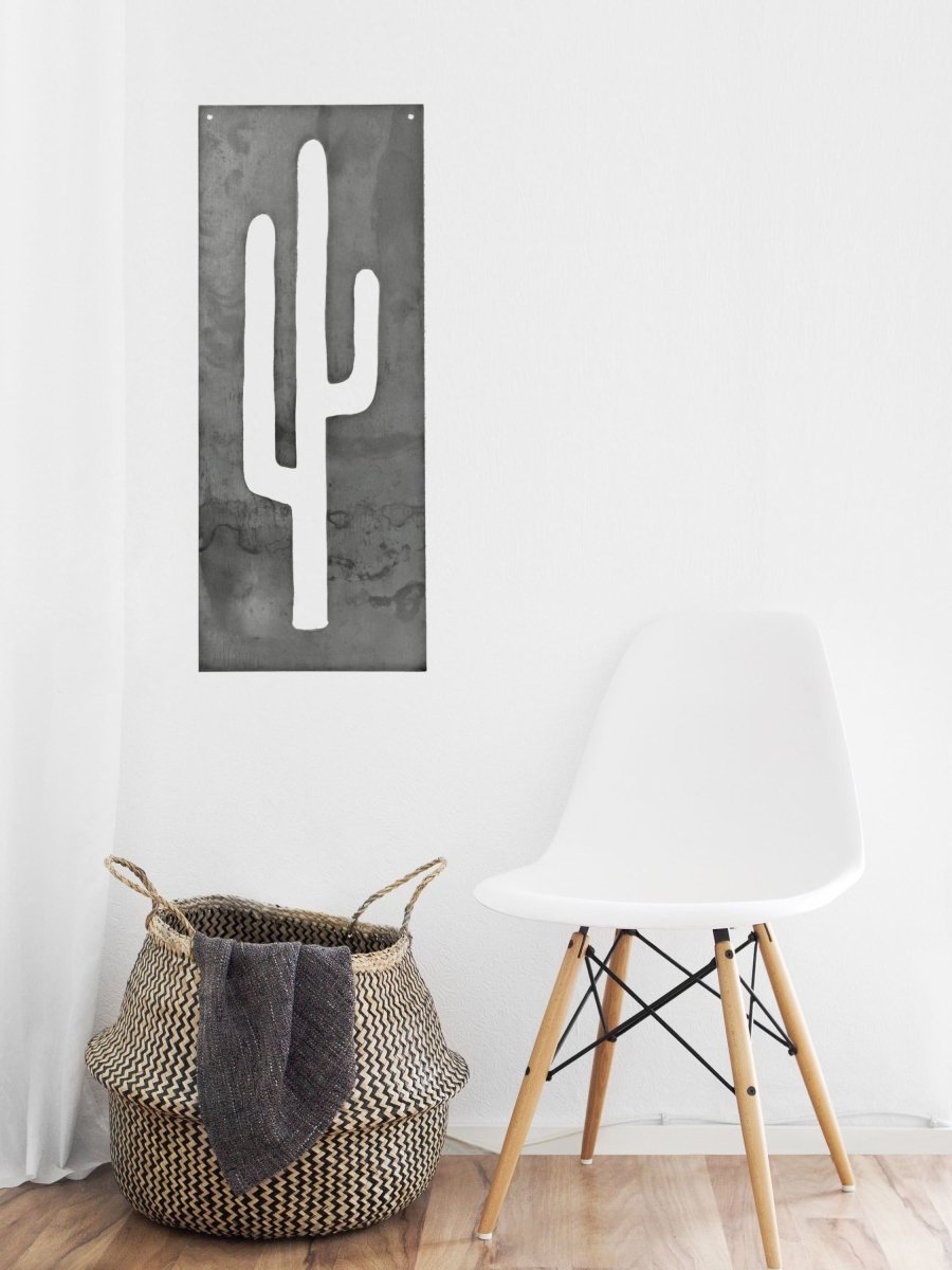 Metal Cactus Home Decor Panel - Highland Ridge Decor