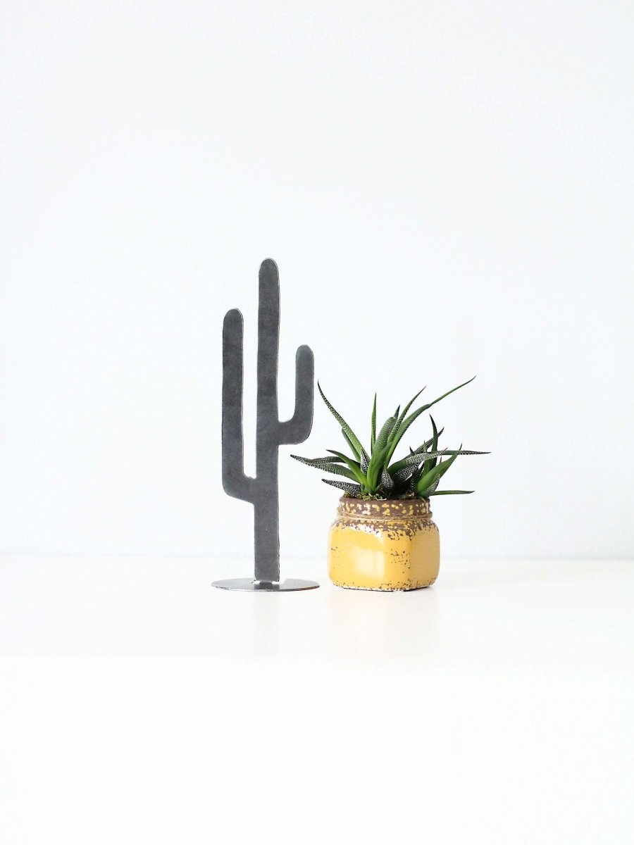 Metal Cactus Silhouette - Medium - Highland Ridge Decor