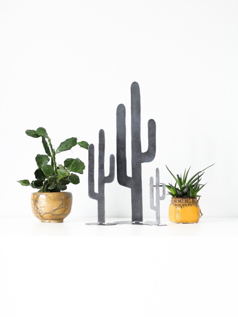 Metal Cactus Silhouette - Small - Highland Ridge Decor