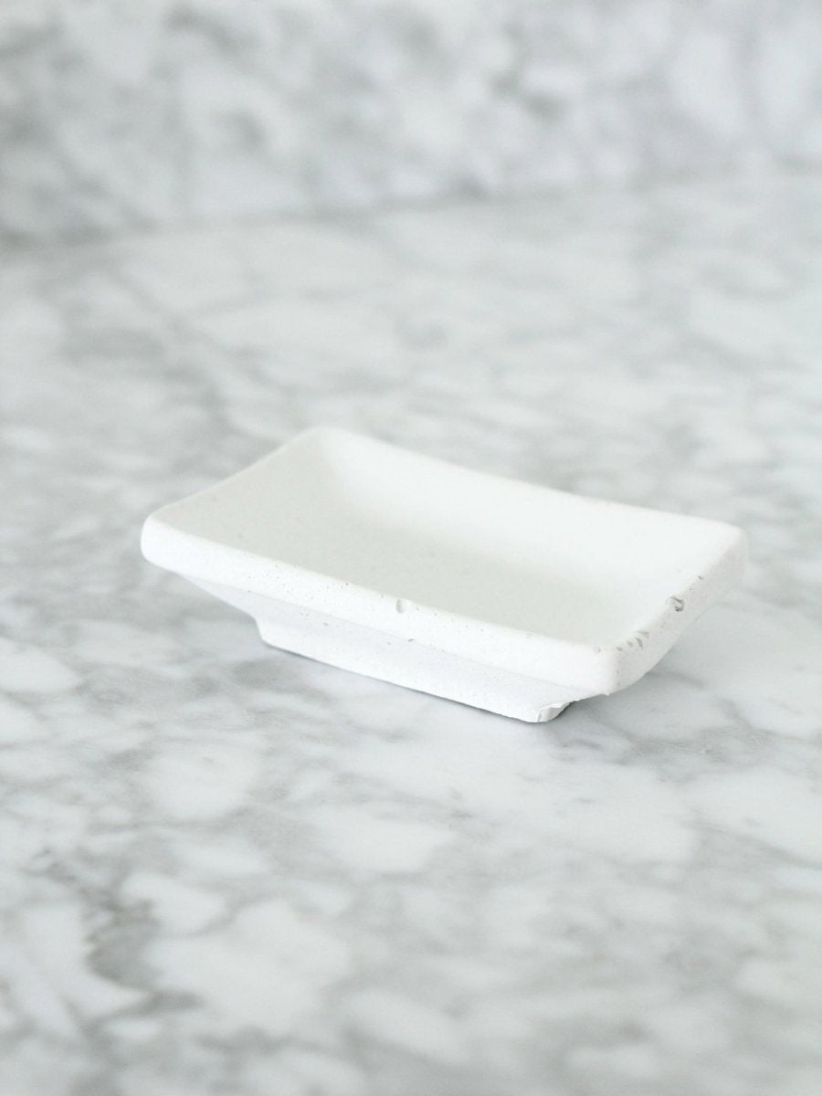 White Concrete Jewelry Dish - Highland Ridge Decor
