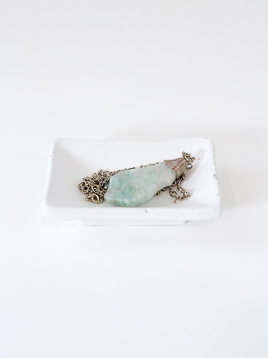 White Concrete Jewelry Dish - Highland Ridge Decor